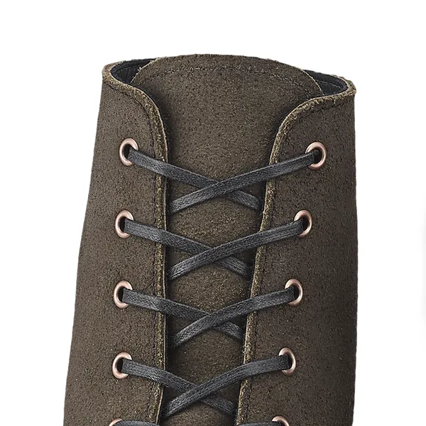 48-Inch Black Flat Waxed Boot Laces 97155 - Image 3