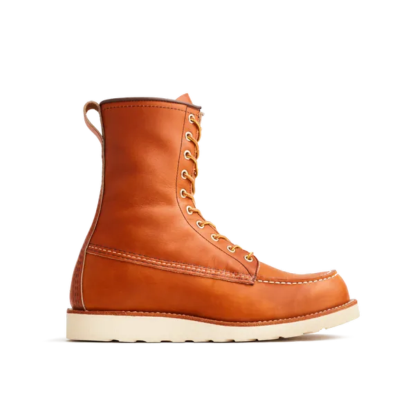 Men's 8-Inch Classic Moc Boot in Brown Leather 877