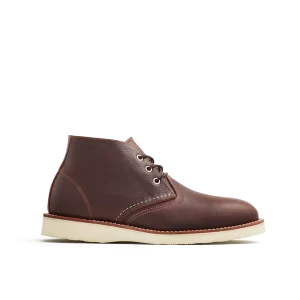 Men's Work Chukka in Dark Brown Leather 3141