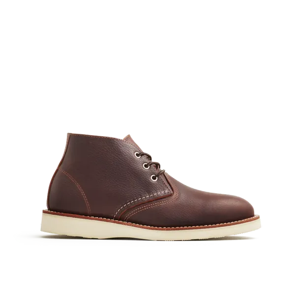 Men's Work Chukka in Dark Brown Leather 3141