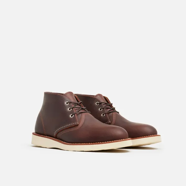 Men's Work Chukka in Dark Brown Leather 3141 - Image 3