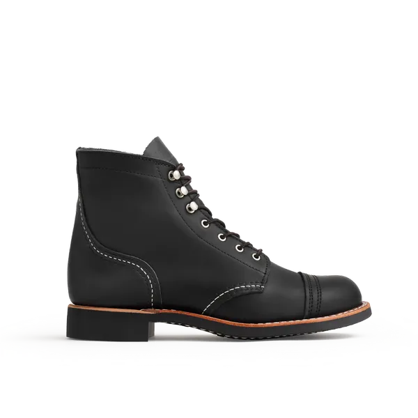 Women's Iron Ranger Short Boot in Black Leather 3366