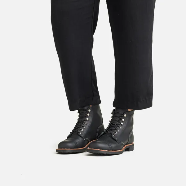 Women's Iron Ranger Short Boot in Black Leather 3366 - Image 2