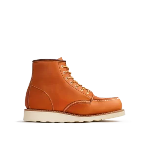 Women's 6-Inch Classic Moc Short Boot in Brown Leather 3375