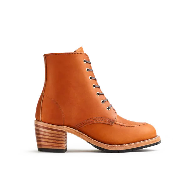 Women's Clara Heeled Boot in Brown Leather 3404