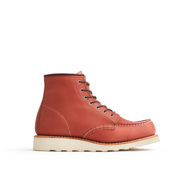 Women's 6-Inch Classic Moc Short Boot in Auburn Leather 3425