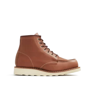 Women's 6-Inch Classic Moc Short Boot in Mocha Leather 3426