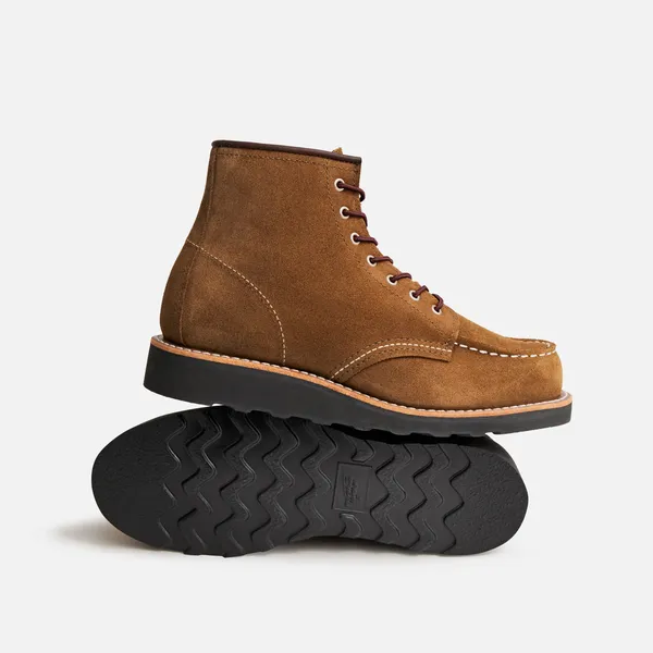 Women's 6-Inch Classic Moc Short Boot in Olive Leather 3377 - Image 6