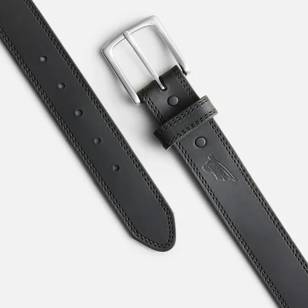 Men's Belt in Black Frontenac Leather 96523 - Image 3