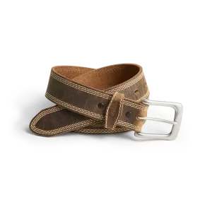 Red Wing Triple Stitch Leather Belt in Brown 96548