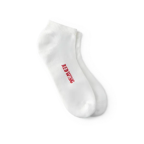 Unisex Breeze Nylon Low Cut Crew Sock in White 97302