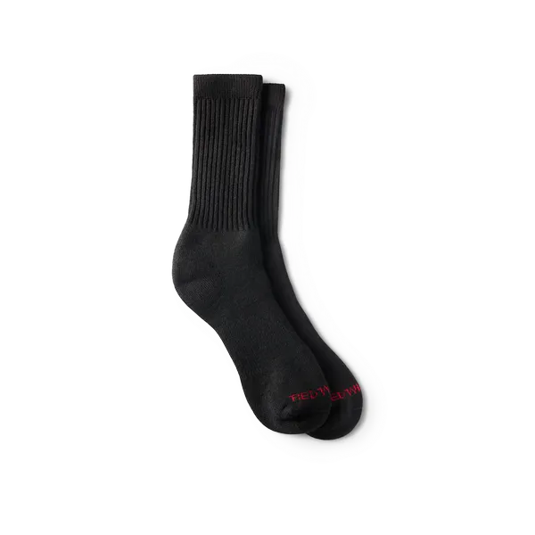 Unisex Acrylic Blend Crew Sock in Black 97308