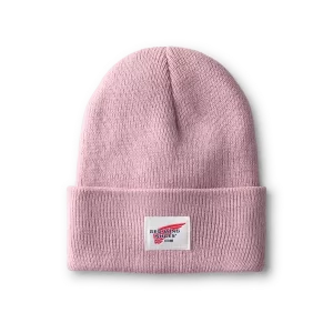 Unisex Kids Cuffed Beanie Hat in Pale Rose 98051