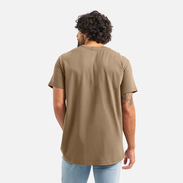 Men's Short Sleeve Pocket T-Shirt in Brown 98471 - Image 4