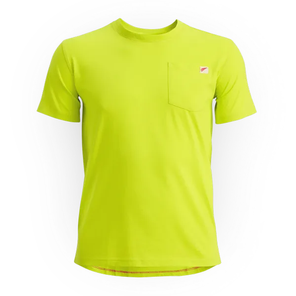 Men's Short Sleeve Pocket T-Shirt in Bright Green 98472