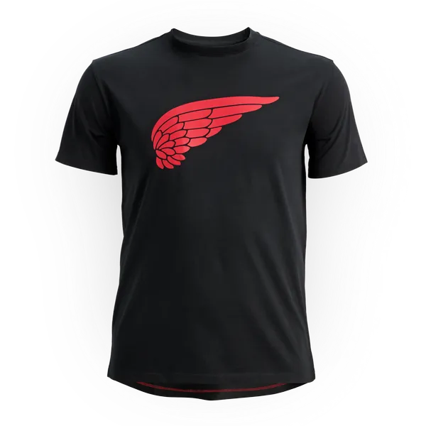 Men's Short Sleeve Classic Wing Tee in Black 98478