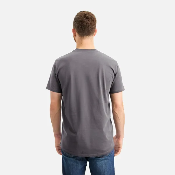 Men's Short Sleeve Classic Wing Tee in Dark Gray - Image 4