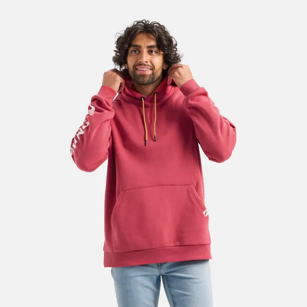 Men's Classic Hoodie in Red 98481 - Image 2
